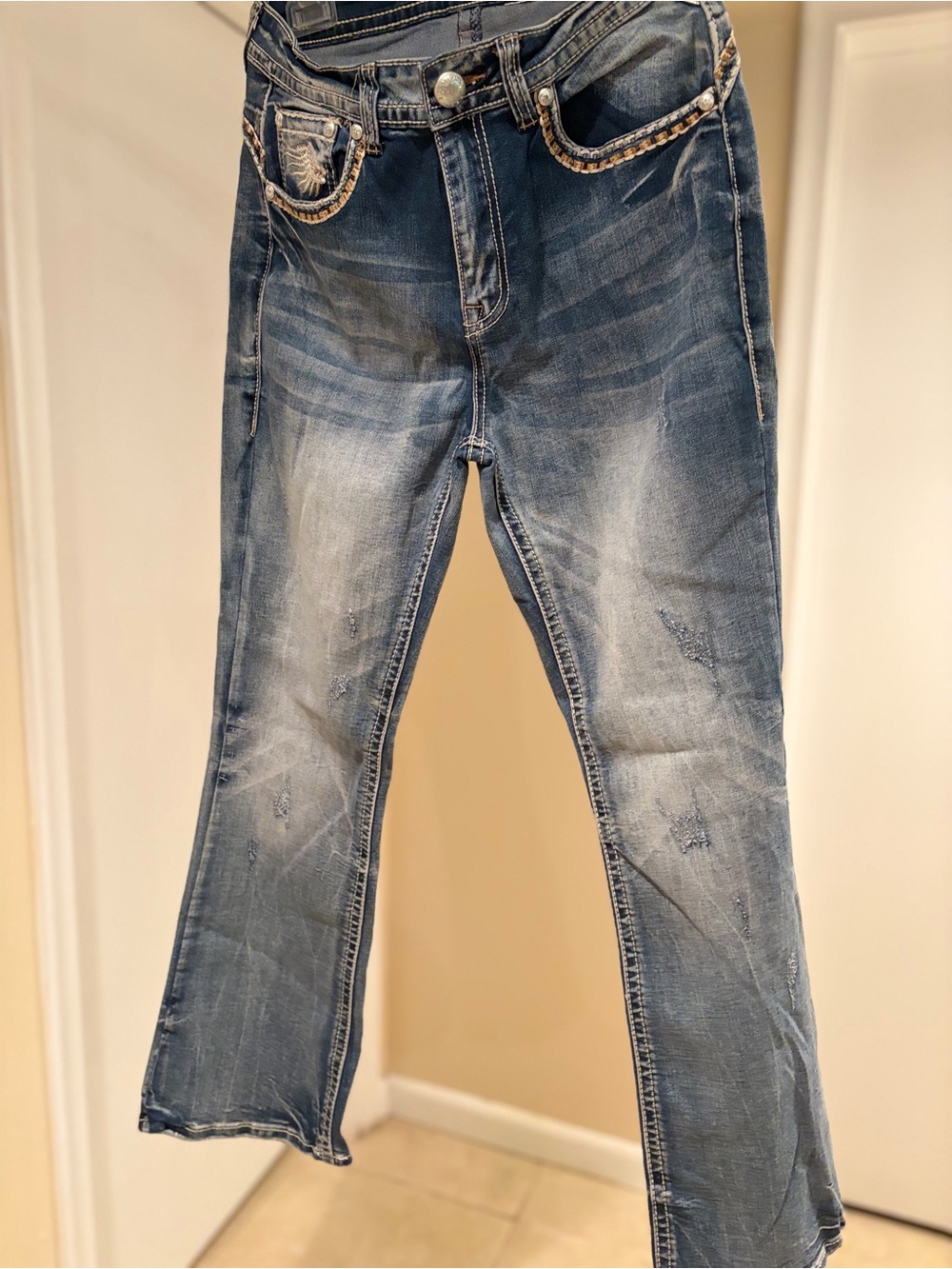 Women’s Junior Blue Washed Denim Jeans size 9